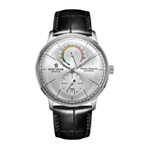 High quality REEF TIGER RGA82B0-3 Classic Automatic Business Watches For Men - Silver Dial Multifunctional Waterproof Dress Watch